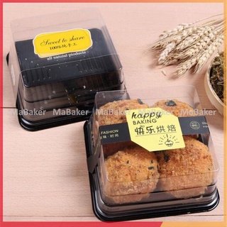 Set 100 hộp pet đựng bánh trung thu, bánh kem XY65S, XY80S, XY12-12 cao cấp. an toàn khi sử dụng - MaBaker