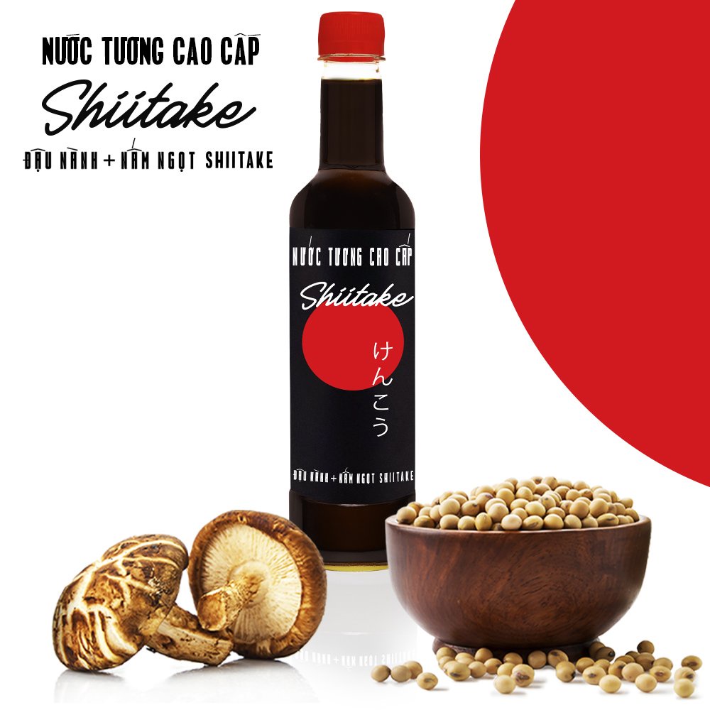 [Mua 3 được 6] Mua 3 chai nước tương shiitake tặng 3 chai nước mắm chay shiitake chai nhựa cao cấp 525ml Làng Chài Xưa