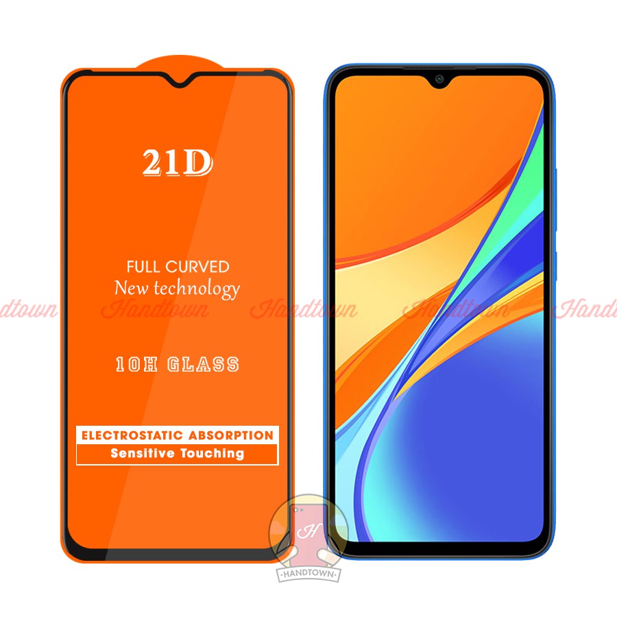 Kính Cường lực Xiaomi Redmi 9 / 9A / 9C Full màn hình 21D Handtown SIÊU BỀN
