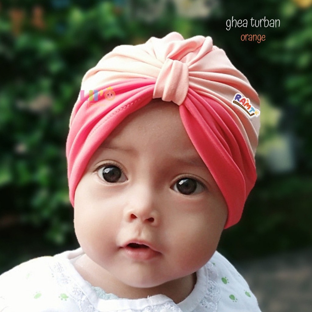 Khăn Turban Turban Trùm Đầu Tức Thì Cho Bé Sơ Sinh