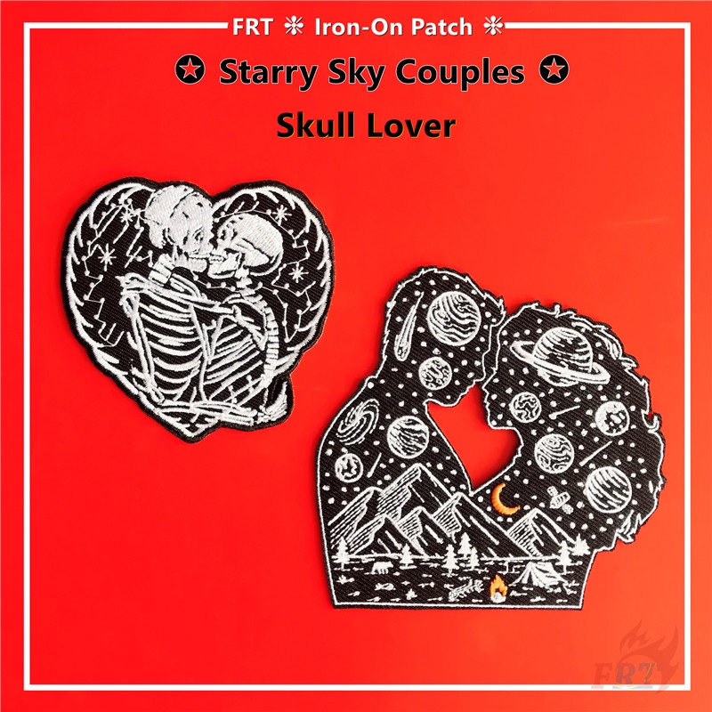 Miếng dán ủi thêu họa tiết cặp đôi độc đáo