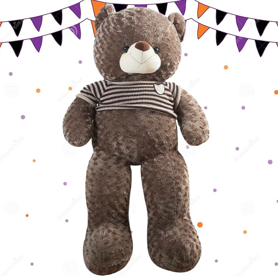 [Mã SRBACK010912 hoàn 20K xu đơn 50K] Gấu Bông Teddy 1m8 To, Thú Nhồi Bông Cute Khổng Lồ Giá Siêu Rẻ Chiều Cao Thật