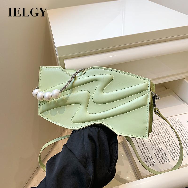 Túi đeo chéo IELGY dáng vuông cỡ lớn có khóa từ tính thời trang cho nữ