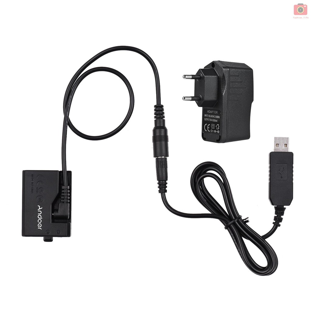 Bộ Thiết Bị Chuyển Đổi Nguồn Điện Dc 5v Usb Cho Máy Ảnh Canon Eos Rebel T3 / T5 / T6 / T7 / T100 / Kiss X50 / Kiss X70 / 1100d / 1200d / 1300d / 2000d / 4000d