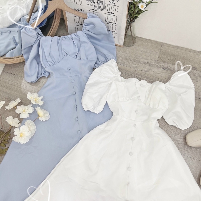 ĐẦM MIDI NÚT BỌC