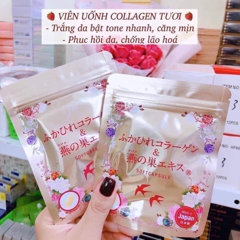 Viên Koharu Collagen tươi chiết xuất tổ yến Nhật Bản Pasode 30 viên - Collagen yến tươi Nhật Bản