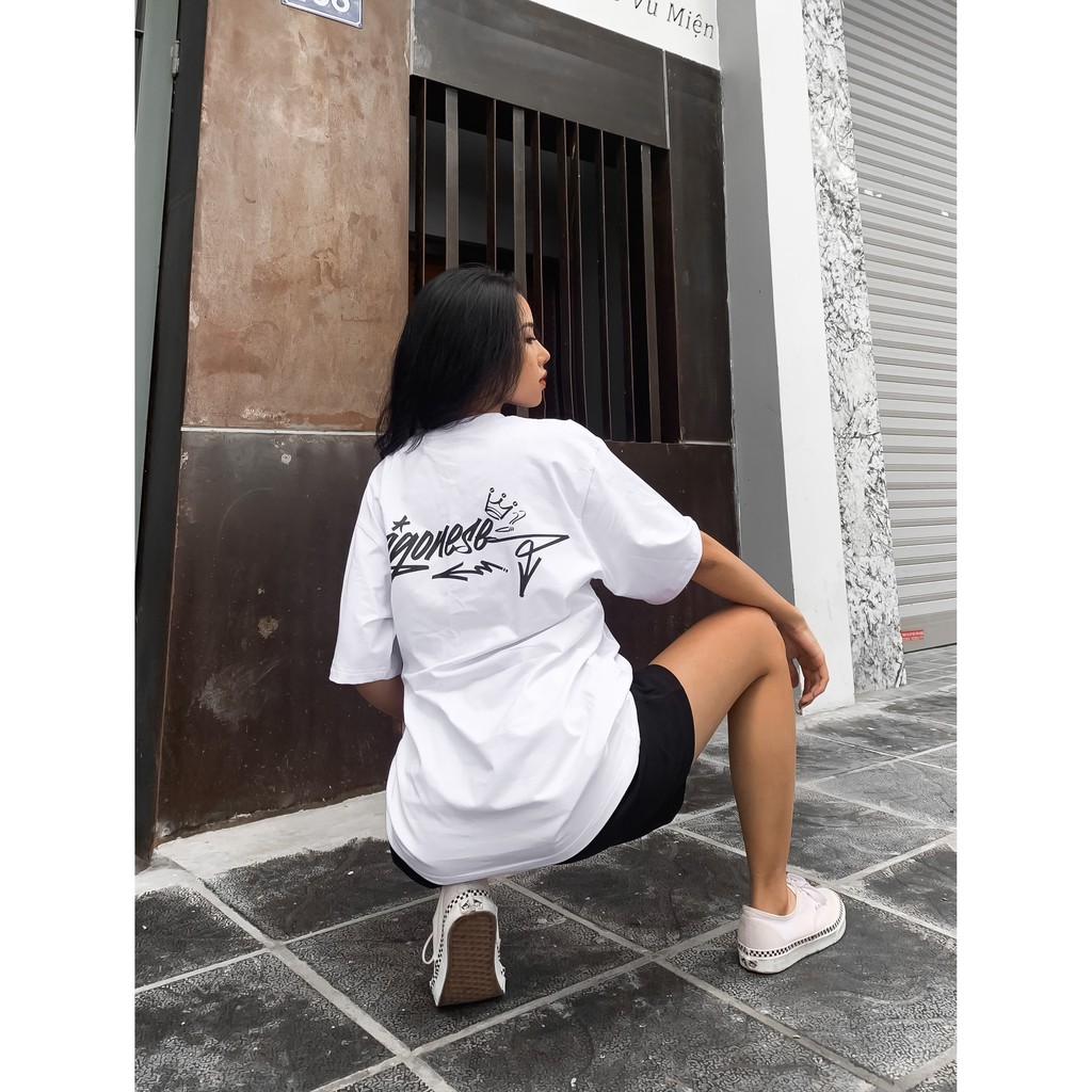 Áo Phông Tay Lỡ Form Rộng Graffiti SAIGONESE Unisex Streetwear Nam Nữ