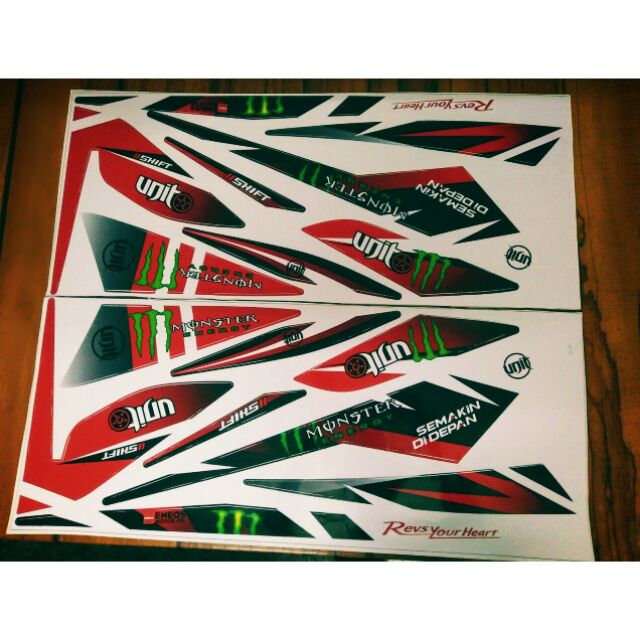 Bộ tem luvias đỏ đen Monter