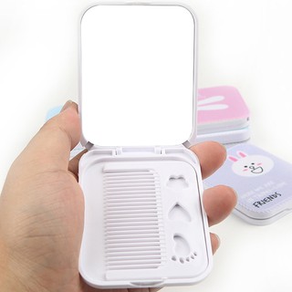 Hộp Gương Mini Kèm Lược