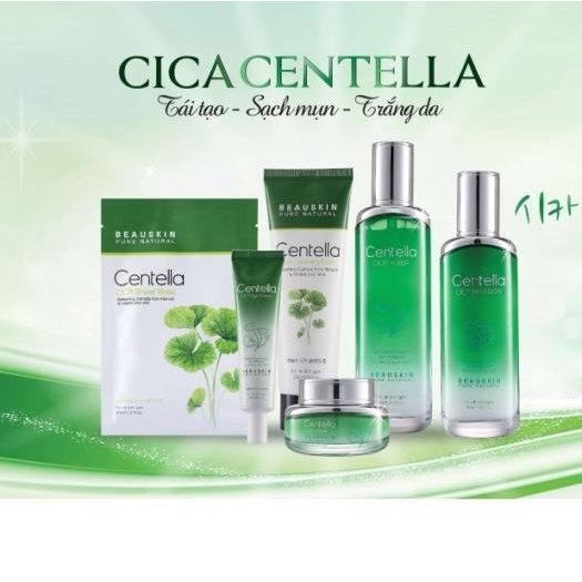 Tinh Chất Serum Chống Nhăn Dưỡng Trắng Da Mặt Từ Rau Má Beauskin Cica Centella Hàn quốc 30ml/Hộp