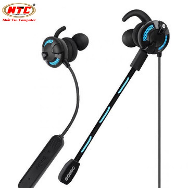 [Mã ELMS5 giảm 7% đơn 300K] Tai nghe bluetooth chuyên game Somic G618 Pro - Tích hợp micro có thể tháo lắp (Xanh đen)