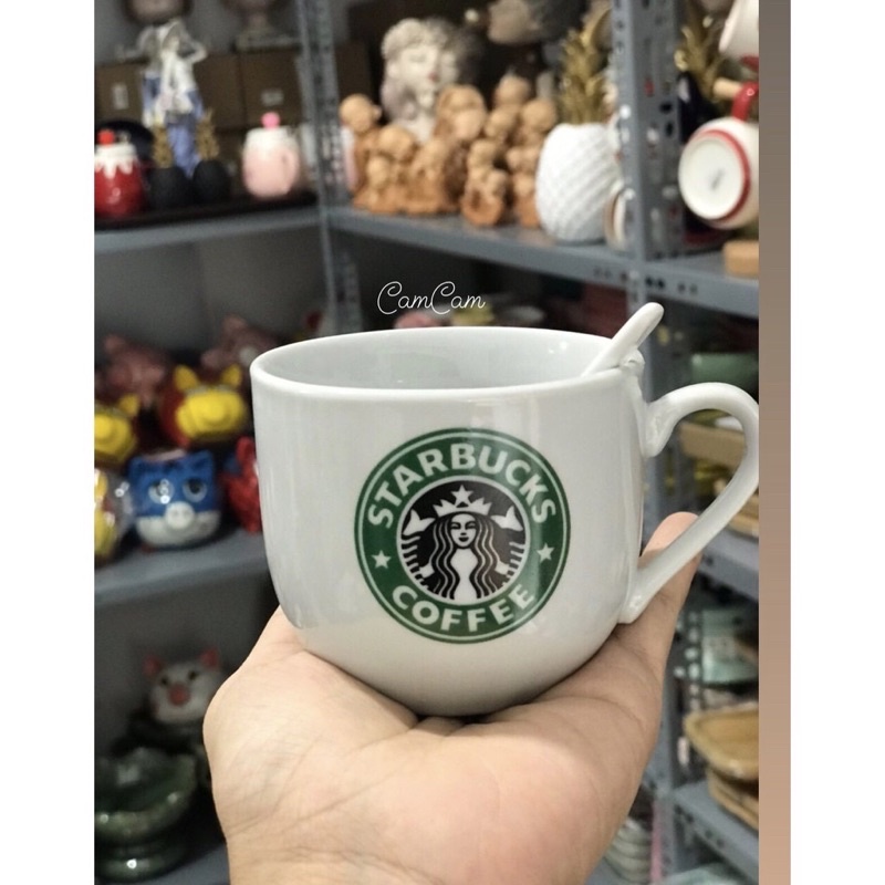 COMBO SÉT 3 CỐC SỨ STARBUCKS - SÉT 1 CỐC SỨ 1 BÌNH GIỮ NHIỆT STARBUCKS SIÊU SỊN SÒ