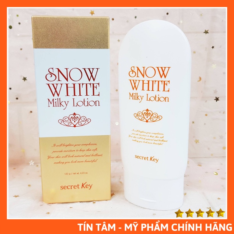 Sữa Dưỡng Thể Trắng Da Snow White Milky Lotion 120g Màu Vàng