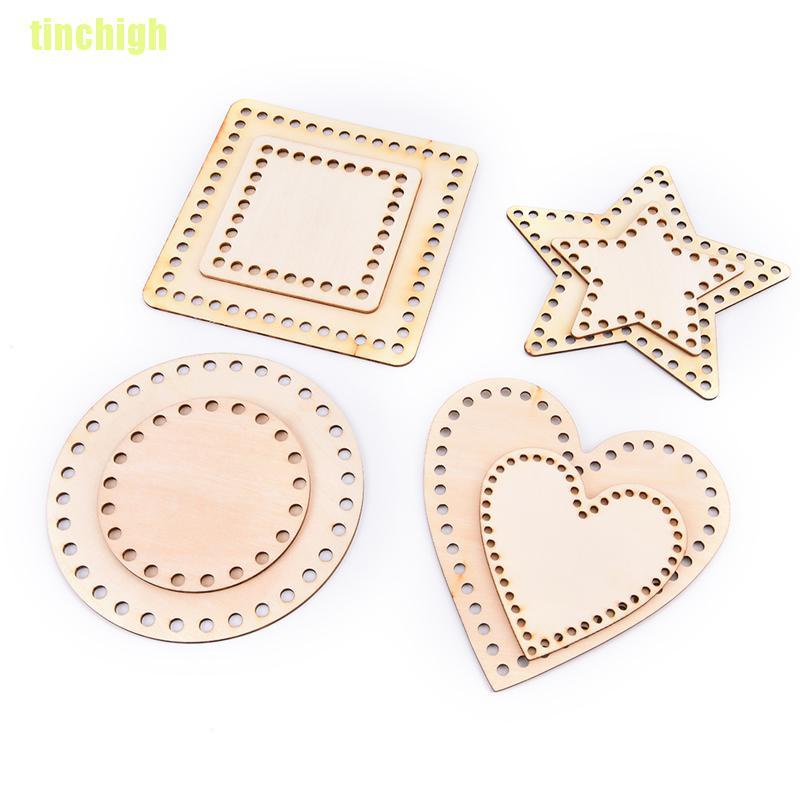 Túi Xách Len Đế Gỗ Thiết Kế Đơn Giản Xinh Xắn Cho Nữ