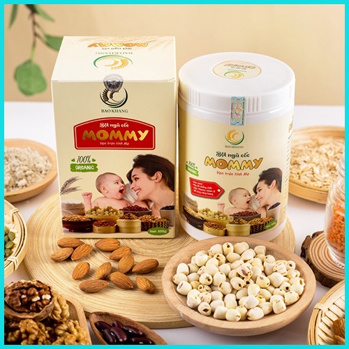 Ngũ Cốc Bầu Mommy 30 Loại Hạt - Dinh Dưỡng Cho Mẹ Bầu, Hộp 500g [𝐂𝐇𝐈́𝐍𝐇 𝐇𝐀̃𝐍𝐆]