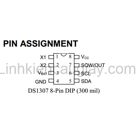 IC chức năng DS1307 DIP-8