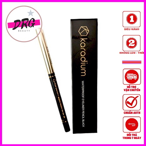 Chì kẻ mắt Karadium Waterproof Eyeliner Pencil mẫu mới chống nước