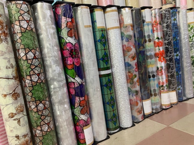 Giấy Dán Kính 3D hoạ tiết khổ 90