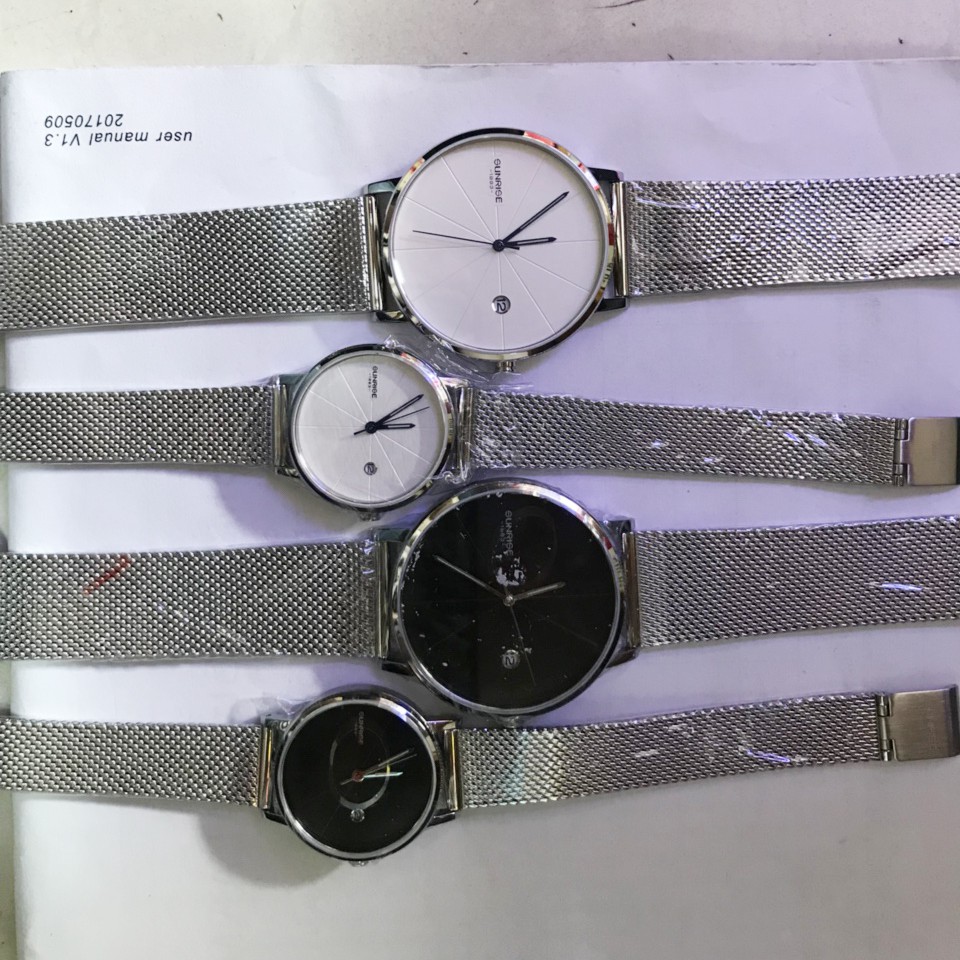 Đồng hồ nữ ♥️FREESHIP♥️ Model Sunrise 2189SA dây nhuyễn thời trang kính Sapphire chống xước - Fullbox