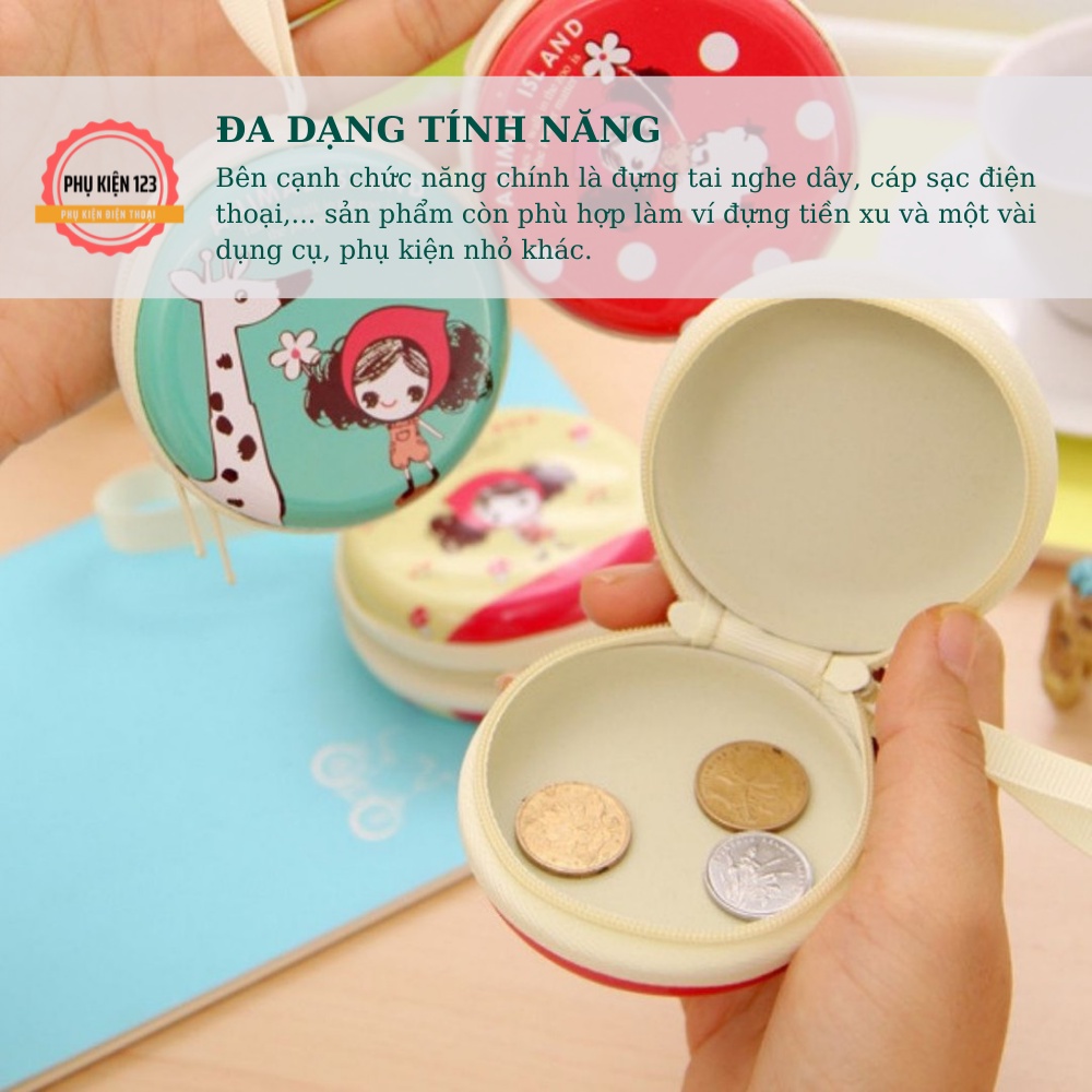 HỘP ĐỰNG TAI NGHE, DÂY SẠC SIÊU TIỆN LỢI