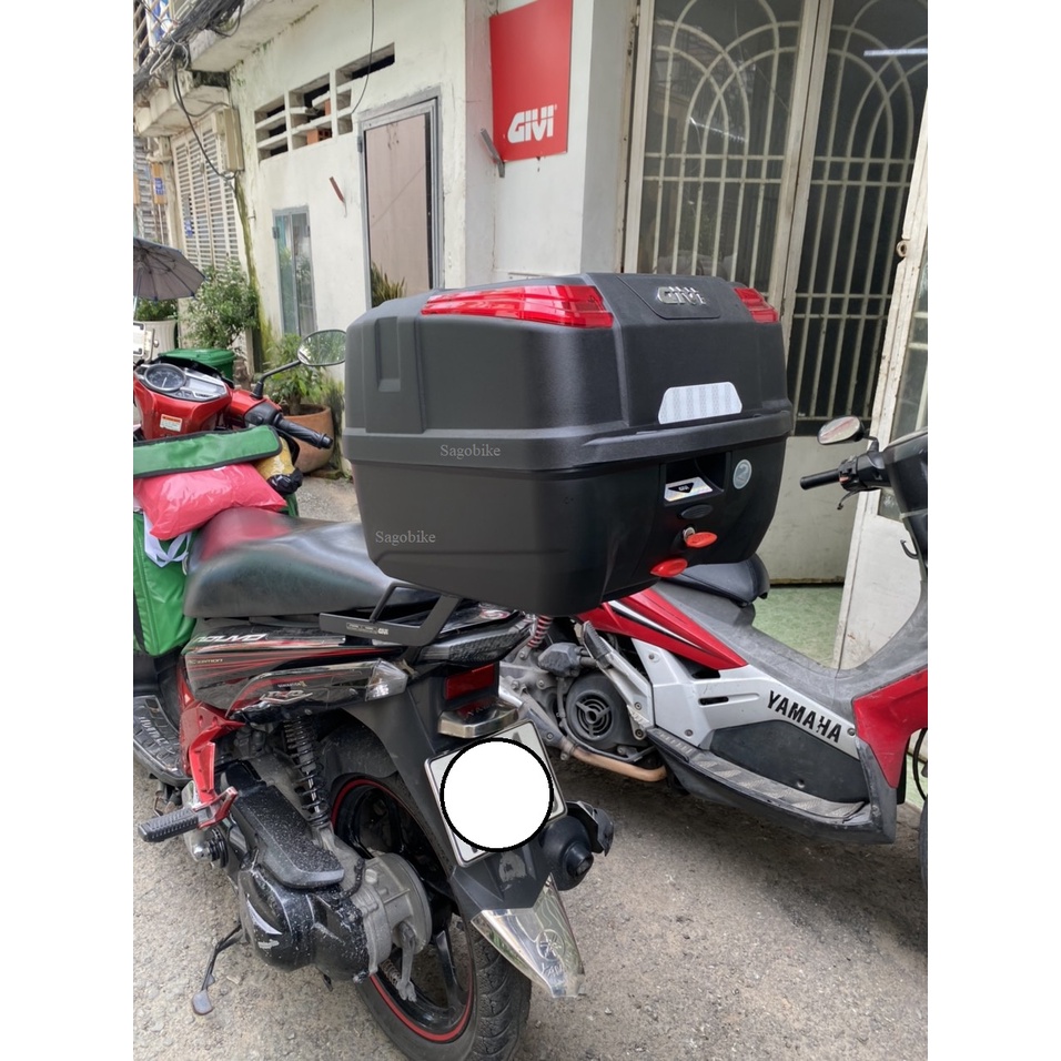Thùng xe Nouvo 5 , thùng Givi B33NM và baga givi lắp cho Nouvo 5, hàng givi chính hãng, bảo hành 2 n