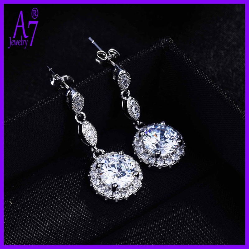 Bông tai mạ bạc 925 hình trái tim và mũi tên