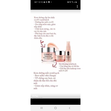 set dưỡng clinique