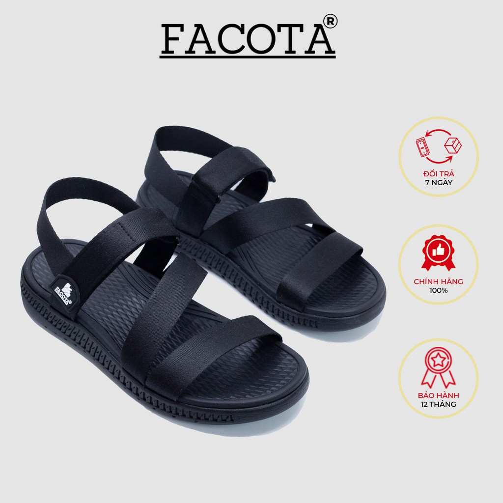 Giày sandal nam Facota HA01 chính hãng sandal thể thao quai dù