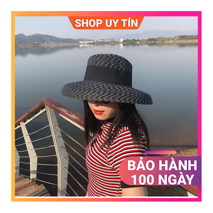 Mũ Đi Biển - Nón Cói Rộng Vành Vintage Cao Cấp Nữ Đẹp