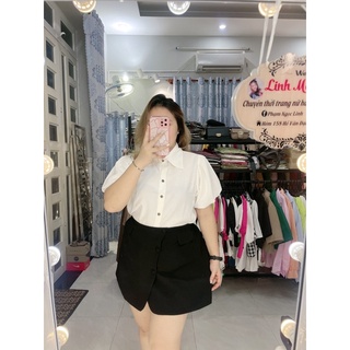 SƠMI LỤA TAY BỒNG BIGSIZE LINH MÓM