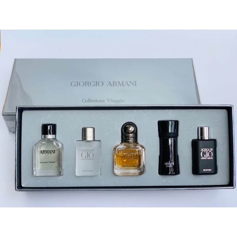 Set 5 chai nước hoa mini Giorgio Armani của nam