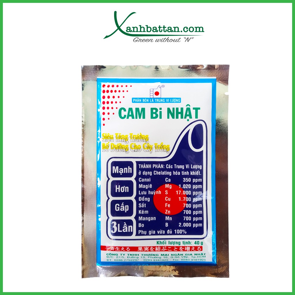 Phân bón lá trung vi lượng Cambi Nhật 308 40 gram