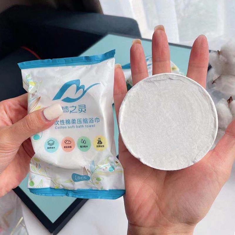 Khăn tắm nén du lịch cotton dùng một lần kích thước 70*140 cm