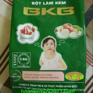 Bột làm kem BKB vị dừa gói 1.3kg