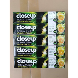 Set 5 tuýp kem đánh răng Close.up dầu quất và thảo dược mới 30g (mini)