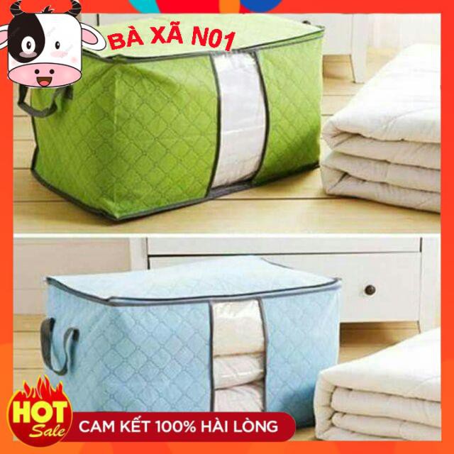 TÚI VẢI ĐỰNG CHĂN MÀN QUẦN ÁO ĐA NĂNG -SET 3 TÚI KÍCH THƯỚC 60X42X36CM