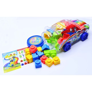 Đồ chơi sato xếp hình mầm non siêu xe