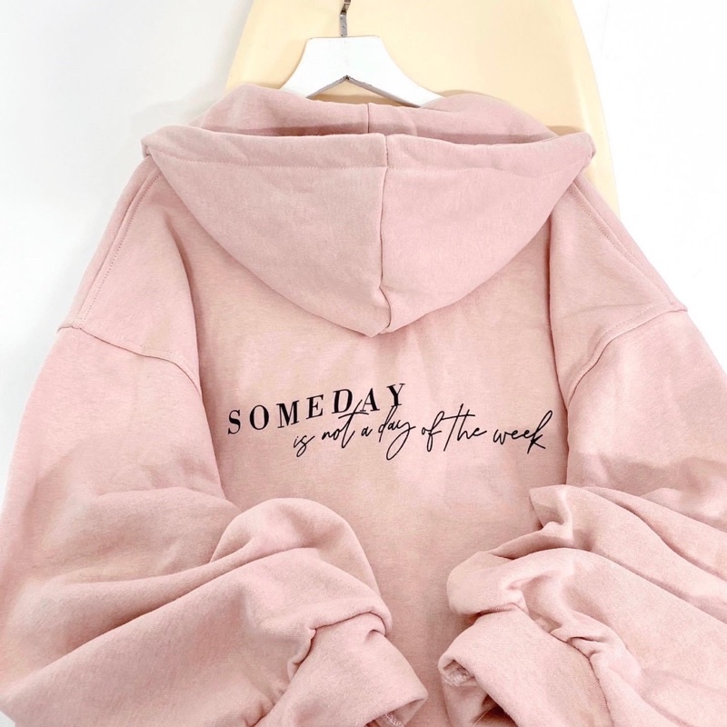 [ sẵn ] Áo Khoác Nỉ Form Rộng Dây Kéo SOMEDAY ulzzang unisex pqk | BigBuy360 - bigbuy360.vn