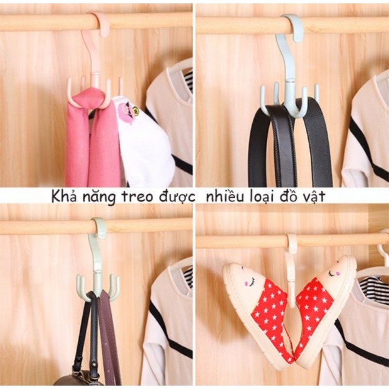 Móc treo đa năng 4 chân xoay
