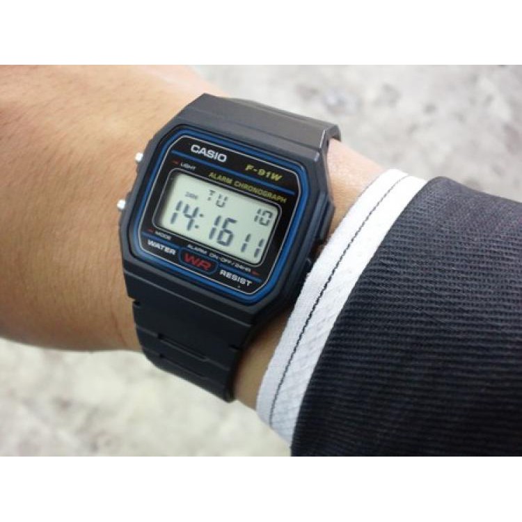 Đồng Hồ Điện Tử Casio F-91w-1d 1 F 91w 1d