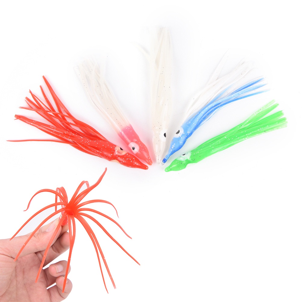 Set 10 Mồi Giả Mềm Thu Hút Câu Cá Hiệu Quả 9cm