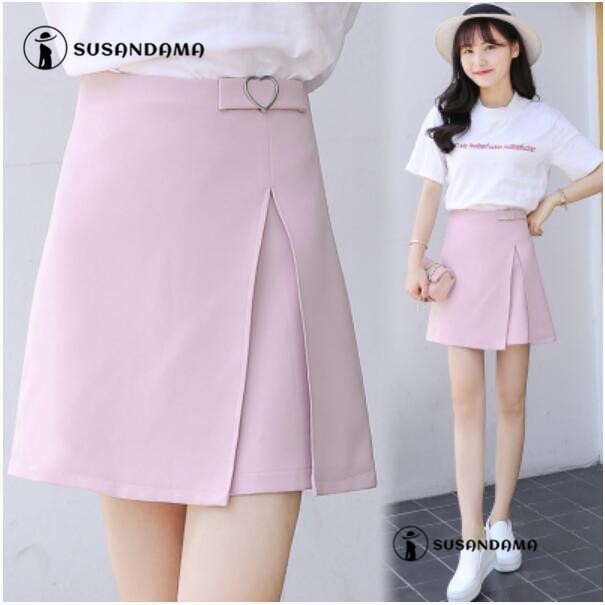 Chân váy lưng cao dáng chữ A thời trang mùa hè cho phái nữ | BigBuy360 - bigbuy360.vn