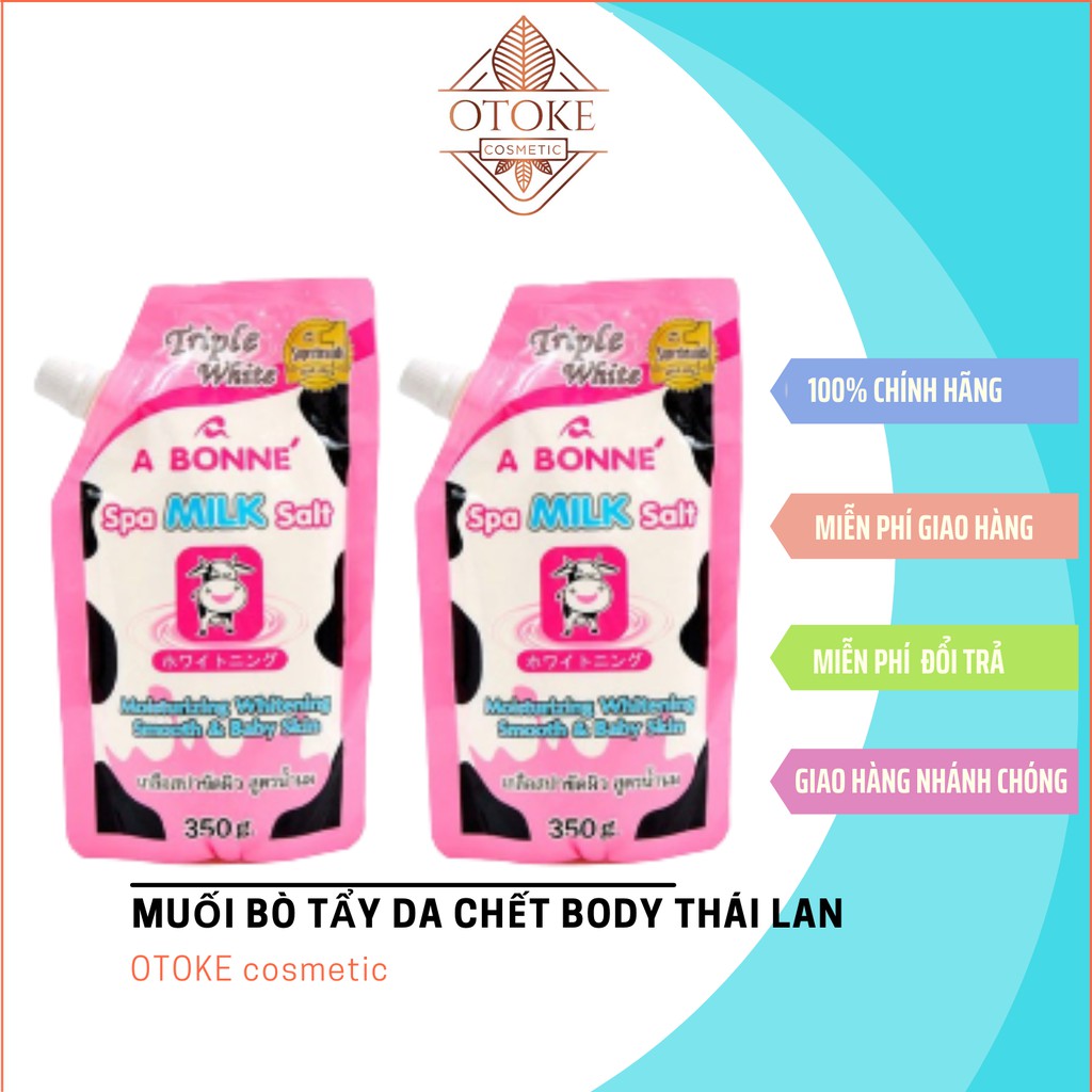 Muối tắm sữa bò tẩy tế bào chết A Bonne Spa Milk Salt 350g