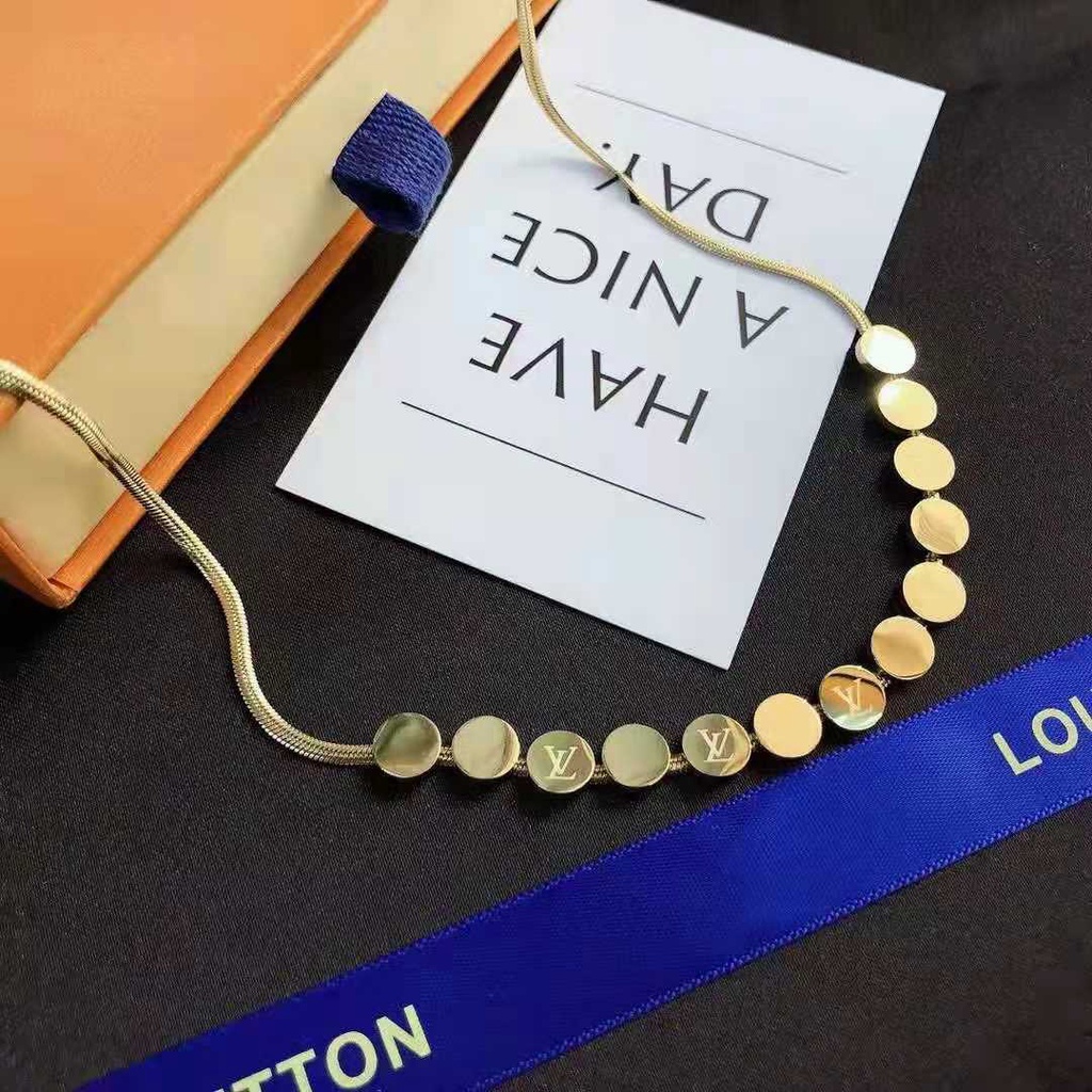 Dây chuyền thép không gỉ mặt chữ thời trang Hàn Quốc 2021