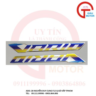 [GIÁ RÈ ] CẶP CHỮ VARIO DÁN TRANG TRÍ XE MÁY BẮNG NHỰA NỔI 7 MÀU TITAN , SẢN PHẨM CHẤT LƯỢNG