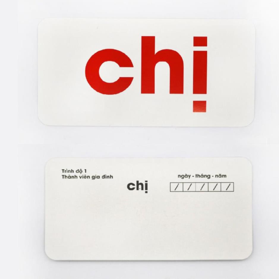 Thẻ Dạy Bé Học Đọc Thẻ Học Thông Minh GDKids Flashcard Học Chữ Chuẩn Glenn doman Bộ Cơ Bản