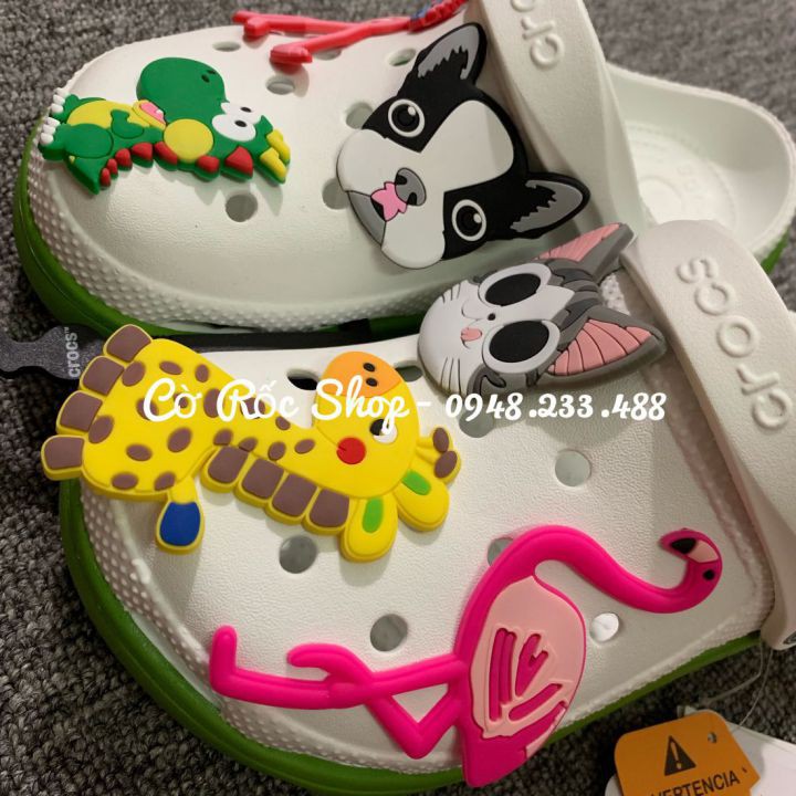 Combo 50-100 Nút cài dép jibbitz-charm-sticker cỡ Big đẹp hịn