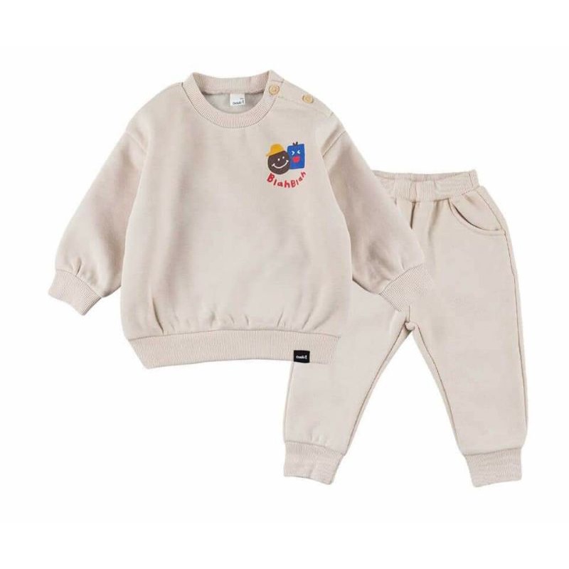 Bộ nỉ bông Cordi-i dày dặn thu đông chính hãng Hàn Quốc cho bé trai bé gái