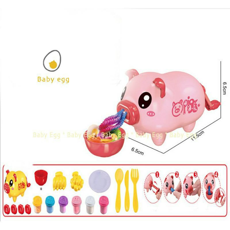 Bộ đồ chơi Lợn làm mì cho bé siêu dễ thương MÃ 633 [ẢNH THẬT SHOP CHỤP]