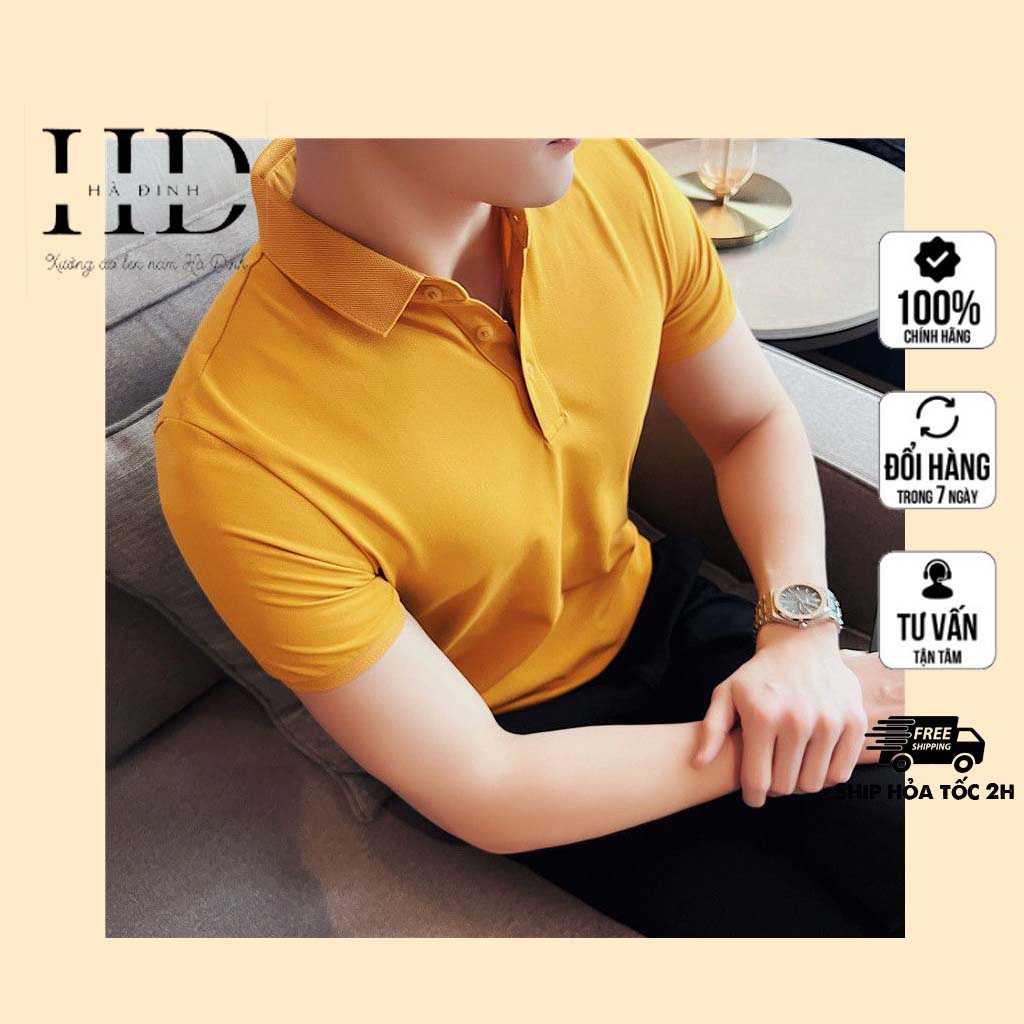 Áo polo nam POLY mềm mịn thoáng mát, Áo polo nam Hà Đinh, HD-POLO-03